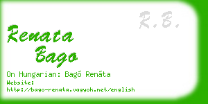 renata bago business card